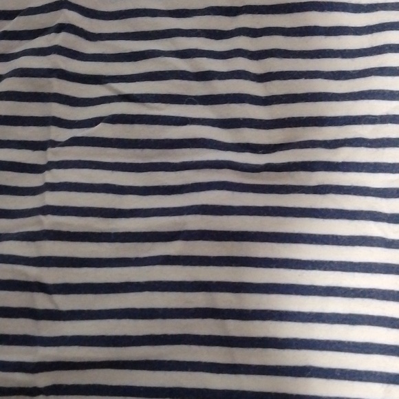 MyStyle stripped short sleeved t-shirt blue and white. Medium. Cotton - Picture 3 of 5